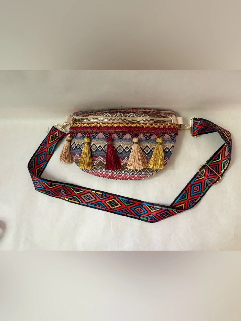 Boho Tassel Waist Pack/Crossbody Bag